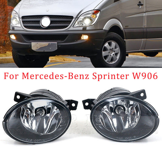 2X Front Fog Lamp With Halogen Bulbs for Mercedes-Benz Sprinter W906