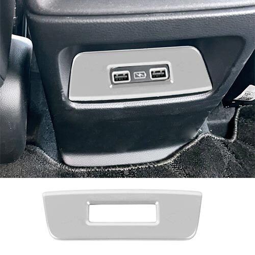 Matte Silver Control Frame Trim Rear USB Socket ABS for Honda CRV CR-V 2023-2024