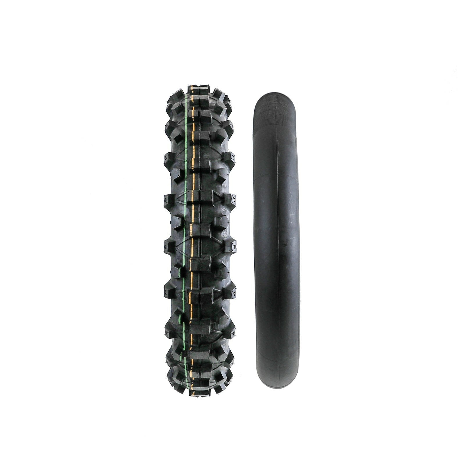 Racing 120/90-18 Motorcycle Tires and Tubing 4.10-18 Combination for Dirt Pit Bikes for Yamaha