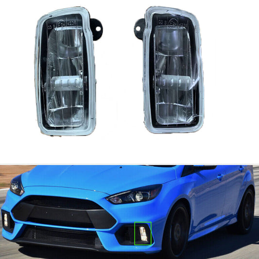 For 2016-2018 for Ford Focus RS Pair Front Bumper Fog Lights Daytime driving lights