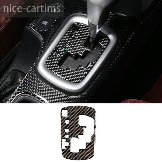 For T@yota Hilux Revo 2015-2021 Carbon Fiber Central Control Gear Indicator Trim