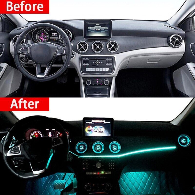 Suitable for Mercedes-Benz AB CLA GLA W117 12-color LED air conditioning turbine vents