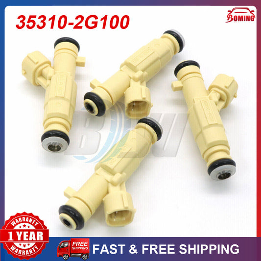 Set of 4 35310-2G100 Fuel Injector for 11-13 for Hyundai for Tucson 10-12 for Kia Forte Koup