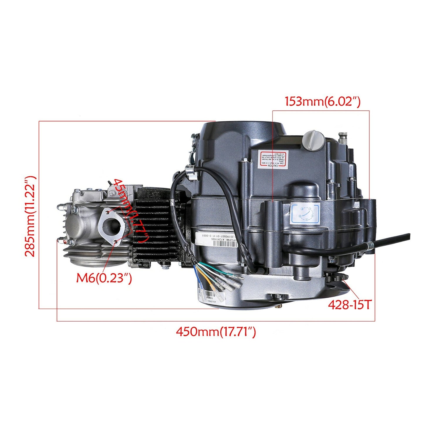 for Lifan 125CC Engine Manual for Honda XR50, CRF50, CT70, CT90, CRF70, Z50, SSR 110