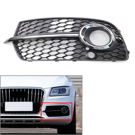 Front Fog Lamp Grill Grille Cover Chrome Trim for Audi Q5 S-Line 2013-2017 Left