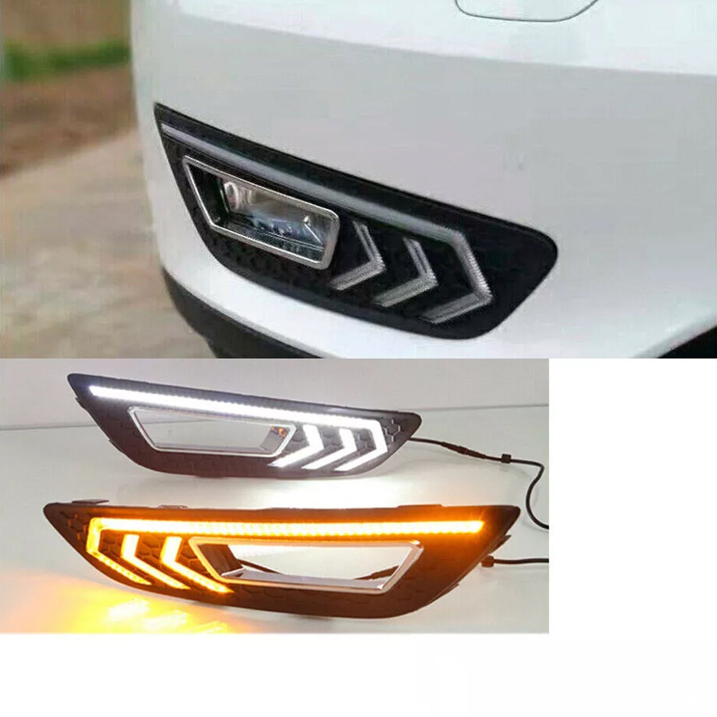 DRL for Ford Focus 2015/2016 LED Daytime Running Lights, Fog Lights, and Cornering Lights