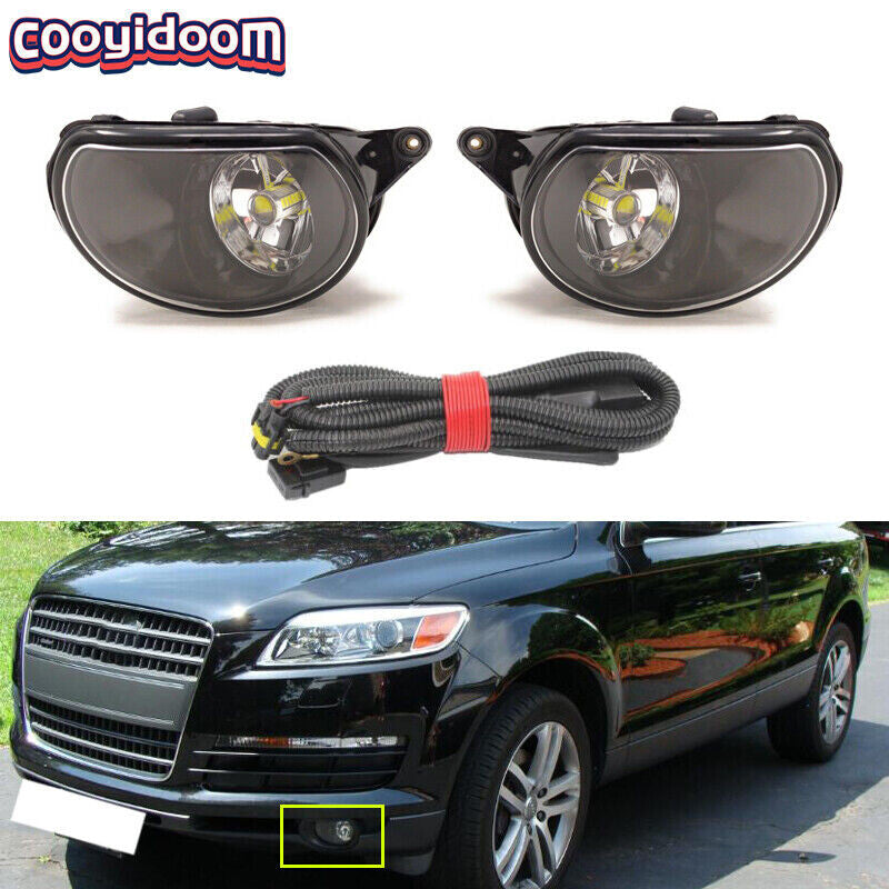 Suitable for 2006-2009 for Audi Q7 LED front bumper fog lights with wiring LHRH