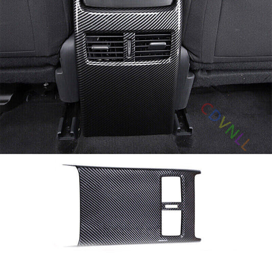 1P for Mazda CX-30 2020-2024 Carbon Fiber Rear Air Outlet Vent Panel Cover Trim