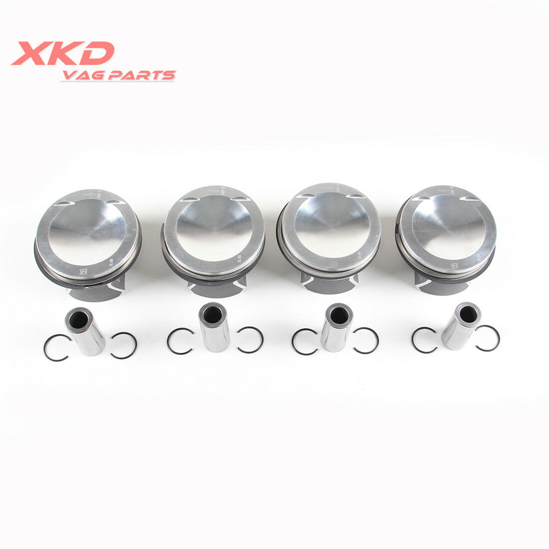 4-piece piston and ring set, ¦µ22 mm, suitable for Volkswagen Polo R, CDLC, CDLF, CDLG, for Audi CDLA, CDMA, CDLB