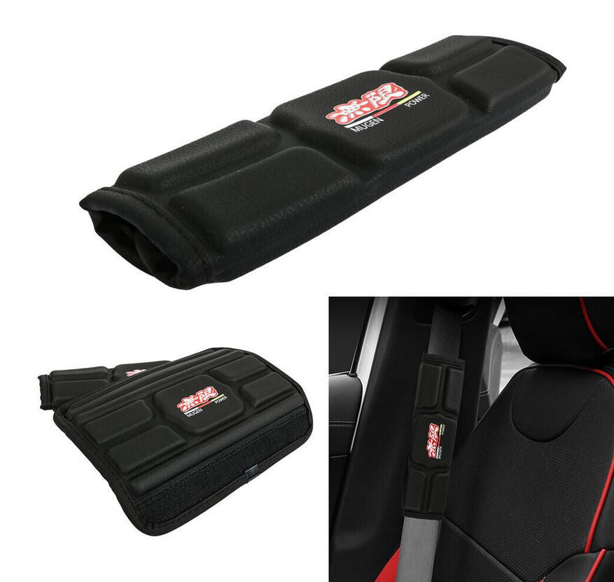 Car seatbelt cover, shoulder strap pad, black Mugen, suitable for Honda for Acura 2x.