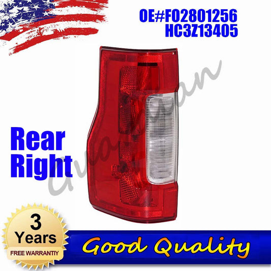 1-piece set of right rear taillight (no LED, with blind spot and LED) suitable for Ford F250 17-19