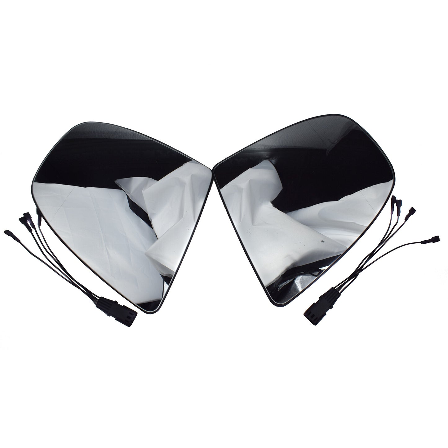 2PCS Rearview Wing Mirror Glass Heated W/ Wiring 51167174981 for BMW X5 E70 X6