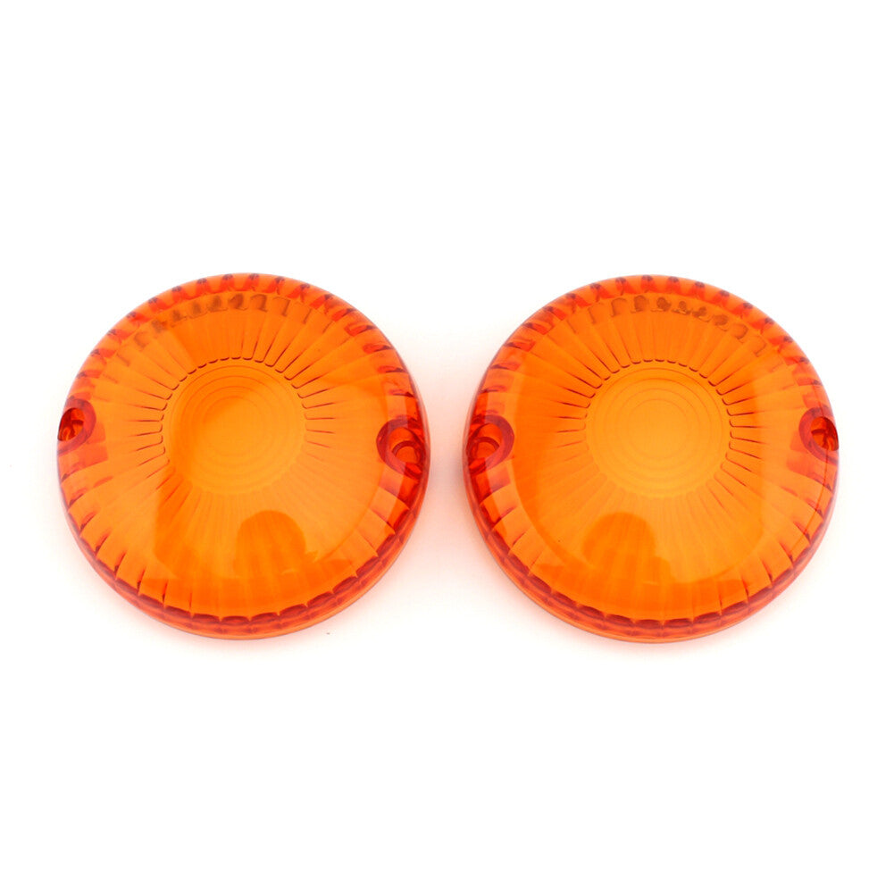 Pair Turn Signal Lamp Light Lens Cover Fit for Yamaha V Star 650 1100 Vmax Amber