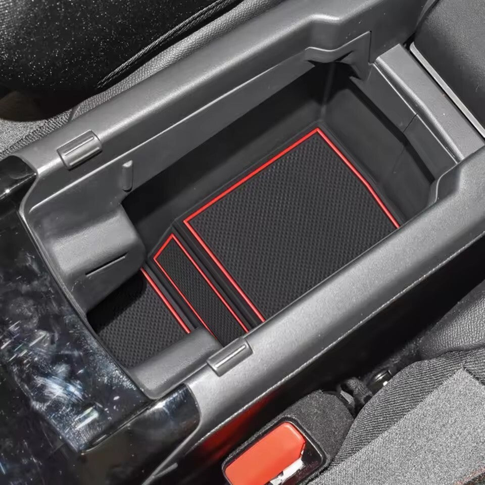 Anti-Slip Gate Slot Cup Mat for Peugeot 2008 e-2008 GT Line 2019 - 2024 BLACK