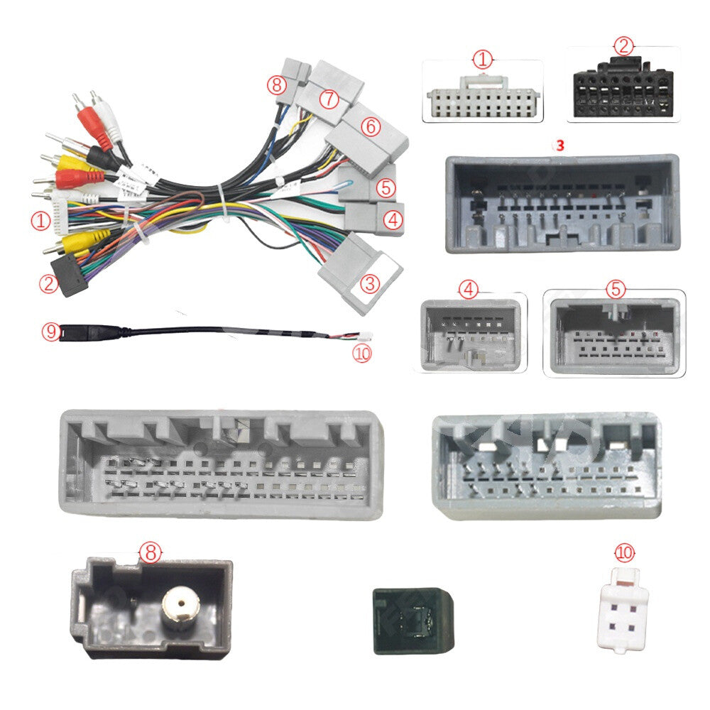 Fit for Honda for Civic 2016-2019 Car Stereo Radio Wiring Harness Connector Adapter