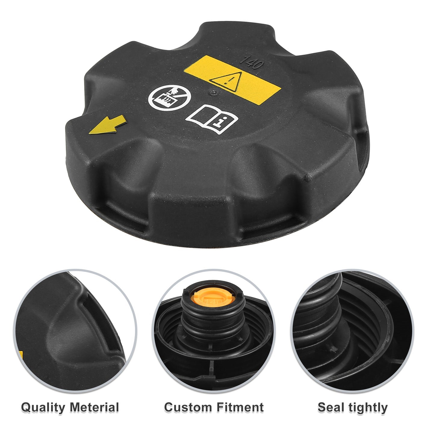 Engine coolant radiator overflow cap, single custom fit for BMW 320i 2013 - 2018