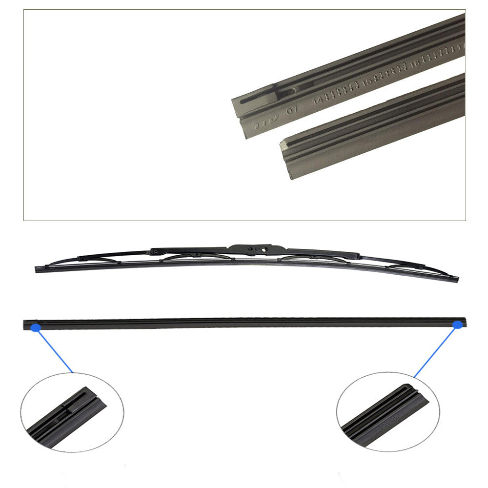 4-Pack 20-inch Car Frame Windshield Scraper Replacement Strips
