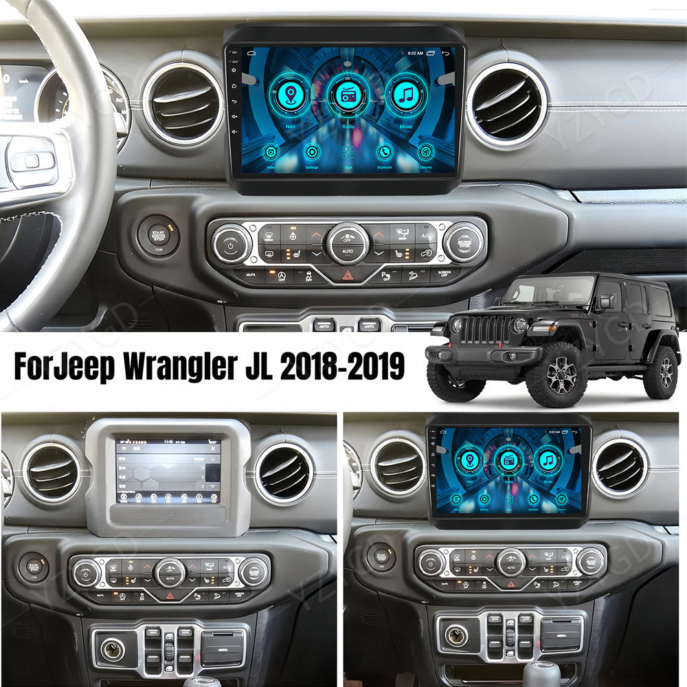for Jeep for Wrangler JL 2018-2020 Android Auto CarPlay Car Stereo Radio GPS Screen