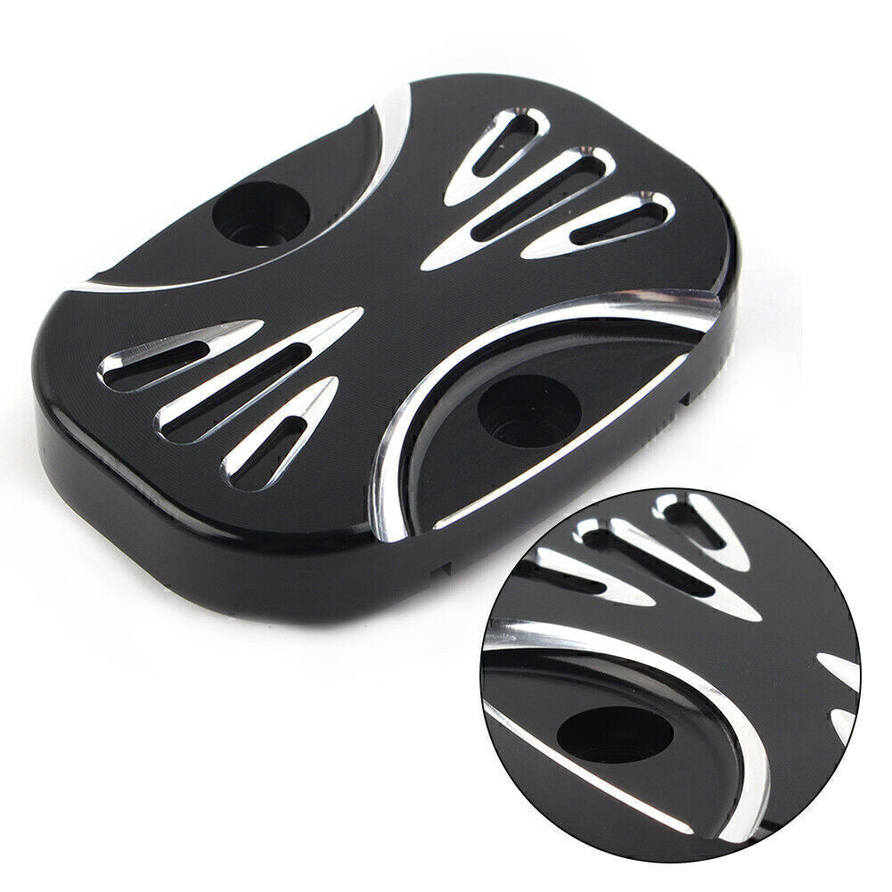 CNC Cut Rear Brake Master Cylinder Cover for Harley Electra Glide Road King FLHT