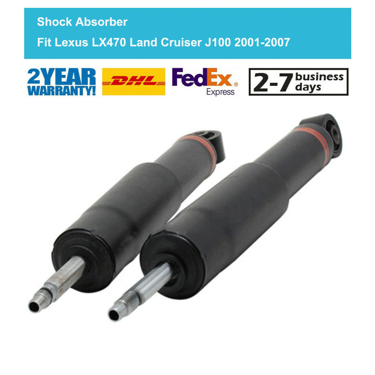 2x Front Hydraulic Shock Absorbers for Lexus LX470 UZJ100 for Toyota for Land Cruiser