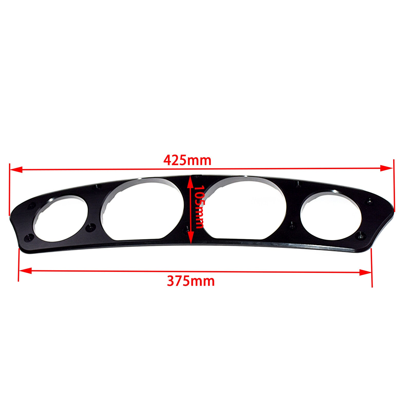 Horizontal Stripe Gauge Trim Cover for Harley Touring Electra Street Glide 14-23