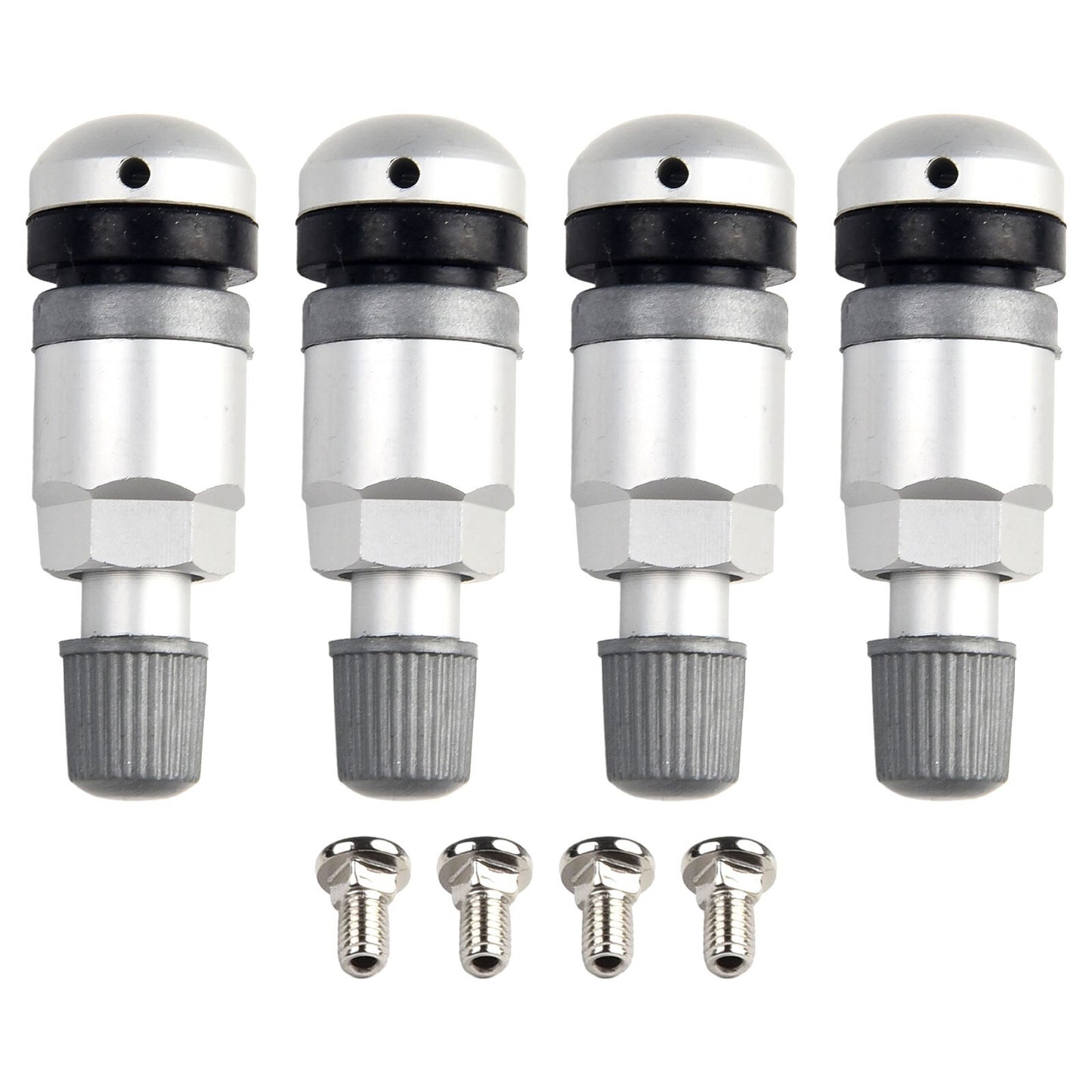 4-piece TPMS tire pressure monitoring sensor valve stem repair parts for BMW 5 Series