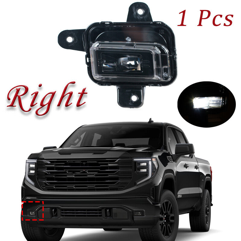 1-piece LED right front bumper fog light for GMC for Sierra 1500 (2022-2024)