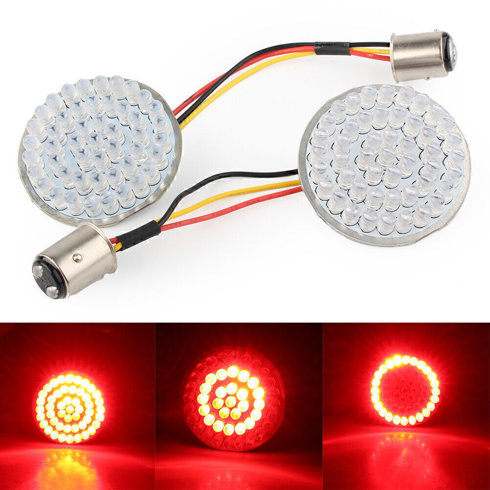 2 Style LED Turn Signal Light Insert Bulb Fit for Harley Touring Cafe Racer