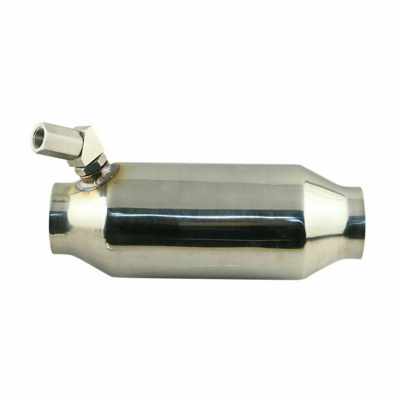 New 2.5'' Universal O3 Metal Catalytic Converter W/ Senser Exhaust Plug 4'' Body