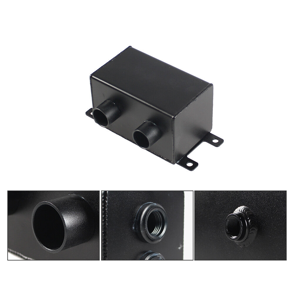 Dual-baffle dual-filter engine oil tank and 2 air filters