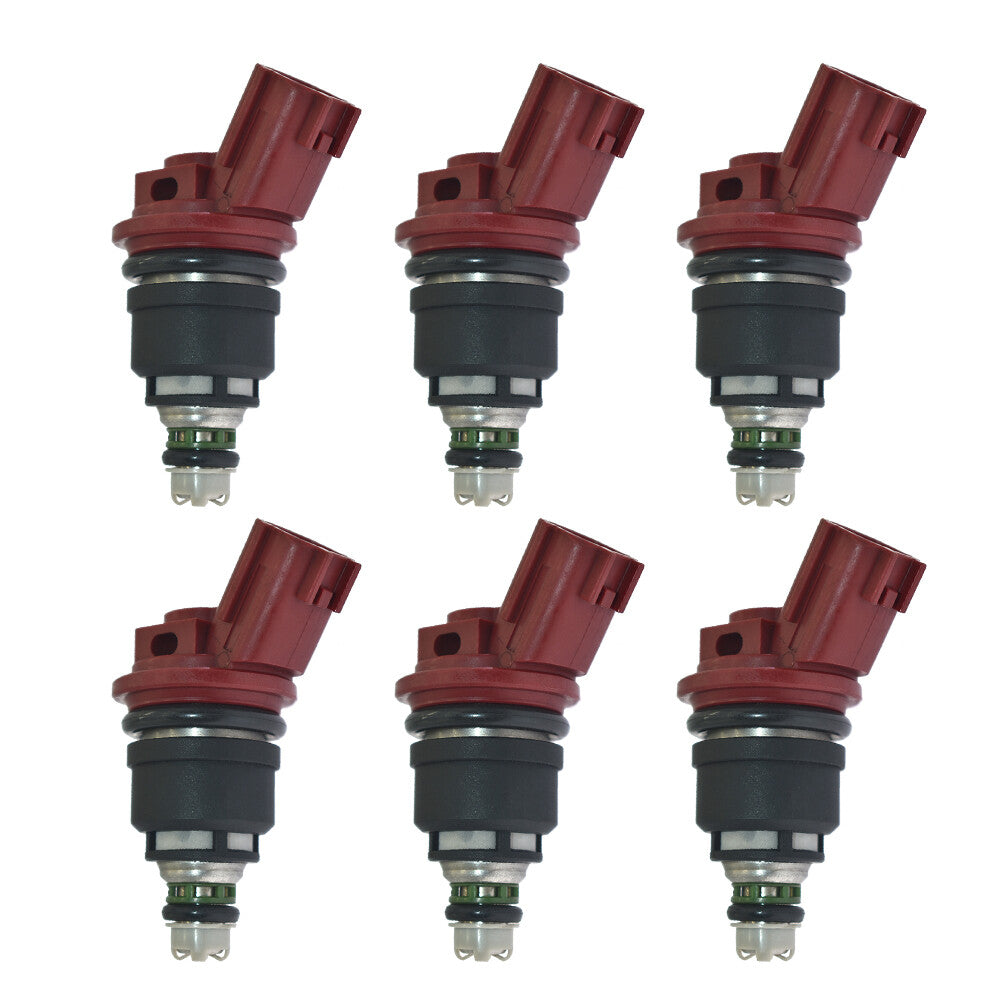 for Nissan Skyline R33 RB25DET ECR33 300ZX 16600-RR544 6Pcs Fuel Injectors 740cc