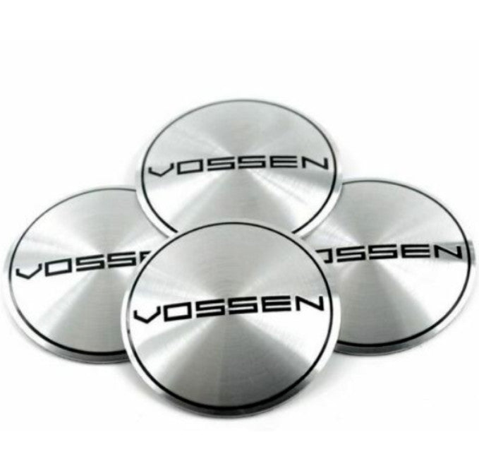 New 4x45mm silver wheel decals, rim decals, and wheel stickers by Vossen.