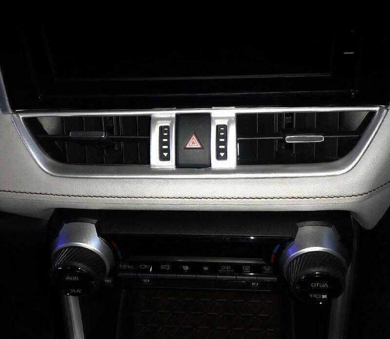for Toyota RAV4 2019-2024 Silver Dashboard Middle Air Outlet Vent Cover Trim 1X