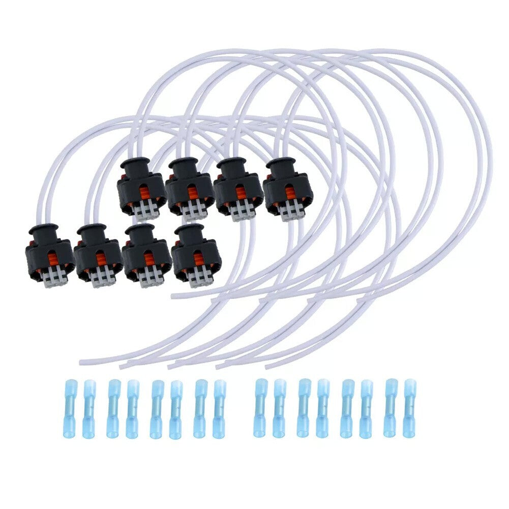 8Pcs Injector Pigtails Harness for Chevy for GMC 2500 3500 2017-24 19368140