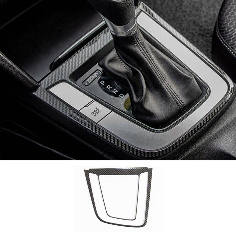 for Hyundai for Elantra 2017-2020 Carbon Fiber Interior Gear Shift Panel Frame Cover