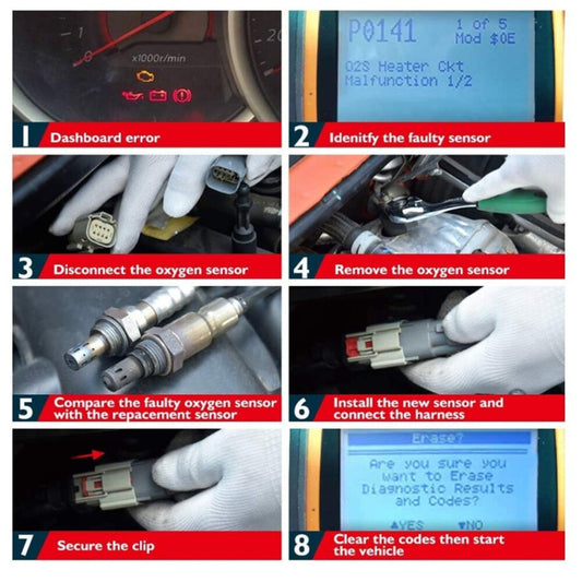 New downstream Lambda oxygen sensors are available for BMW 1, 3, 5, 6, 7, X1, 18i, E60, E61, E63, E64
