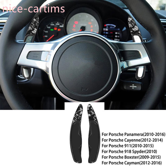 ABS Steering Wheel Shifter Paddles Trim for Porsche for Panamera for Cayenne 911 2010-16