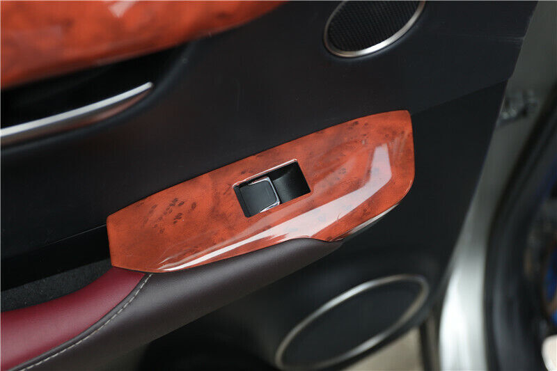 for Lexus NX200t 300h 2015-2021 Wood Grain Window Lift Switch Button Panel Trim