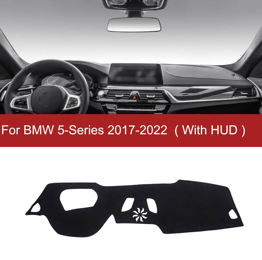 1X PU leather Dashboard Dash Mat Non-slip DashMat Shade for BMW 5 Series 2017-24