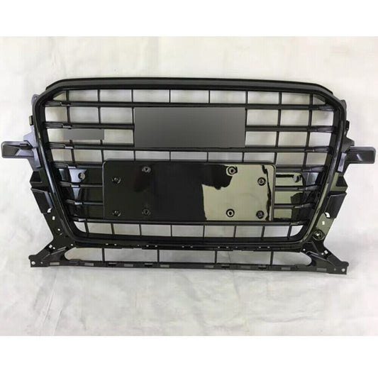SQ5 Style Front Mesh Grille for Audi Q5 2013 2014 2015 2016 Black Bumper Grille