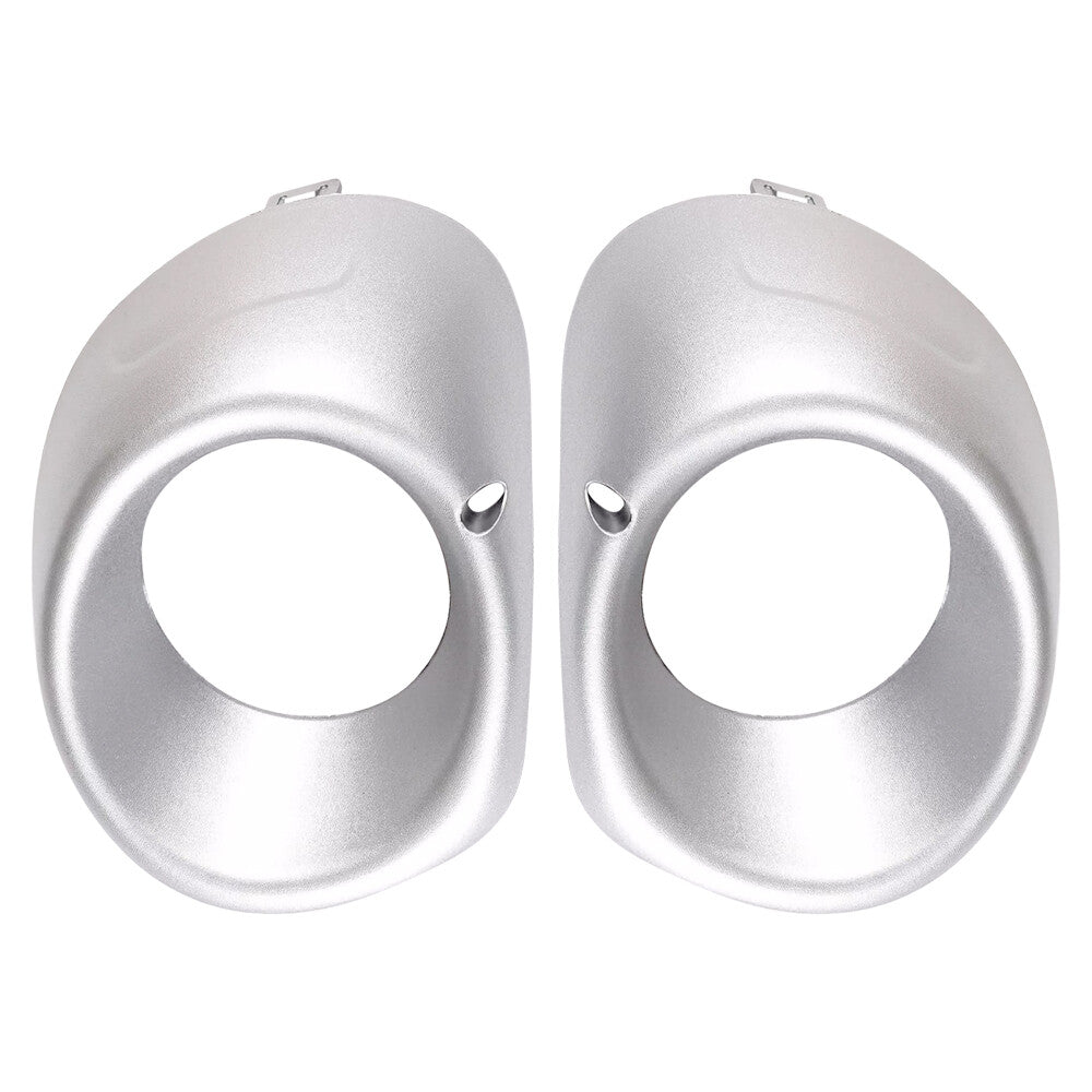 2Pcs for Outlander 2013-2015 Front Left+Right Side Bumper Foglight Cover Silver
