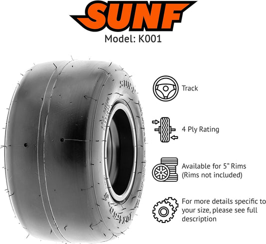 Go Kart Wheels and Tires Slick tyreTires Rims 11x7.1-5 Rear Wheel Hub 3 Holes