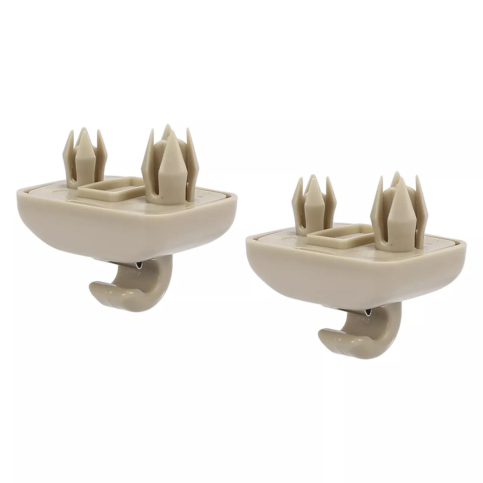 2x Sun Visor Clip Beige for Audi A3 A4 A5 Q5 A7 B6 B7 B8 S4 S5 TT 8E0857562A