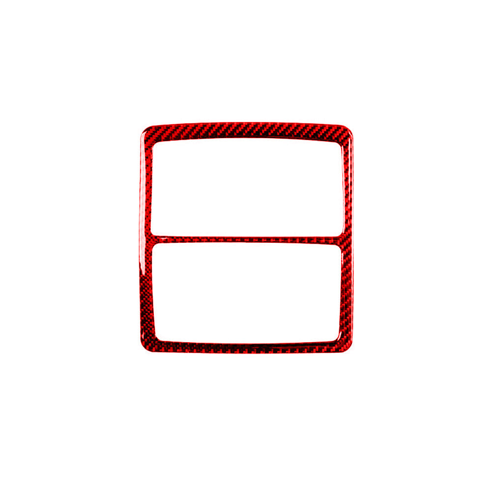 Red Carbon Fiber Reading Lamp Frame Cover Trim for Toyota Highlander 2008-2013