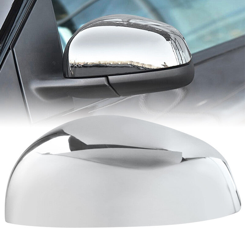Rearview Mirror Cover Cap Chrome Fit for Smart Fortwo 2015-2024 Left Driver Side