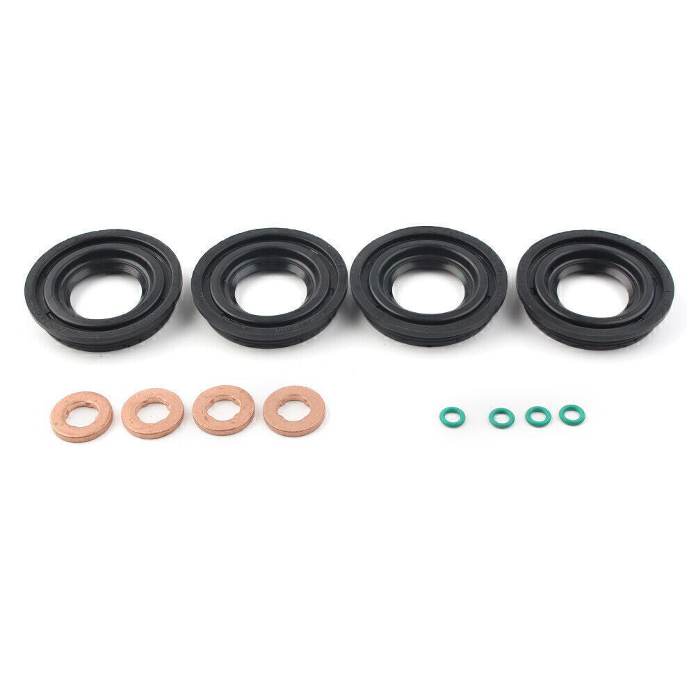 4x Fuel Injector Seal Set Washer Oring Fit for Ford Transist MK7 for LAND ROVER for DEFENDER
