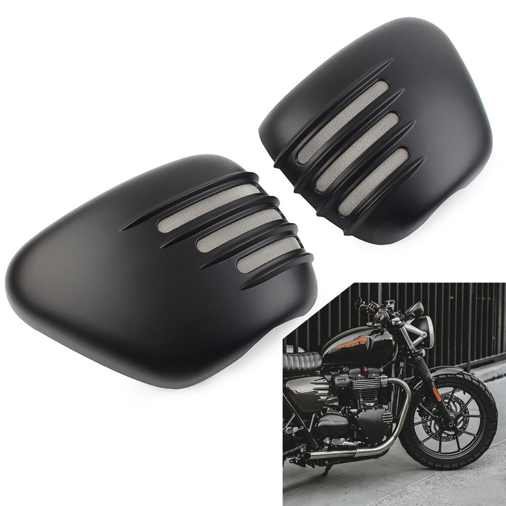 Pair Battery Side Covers Left Right Set For T120/T120 2016-2020 Matte Black