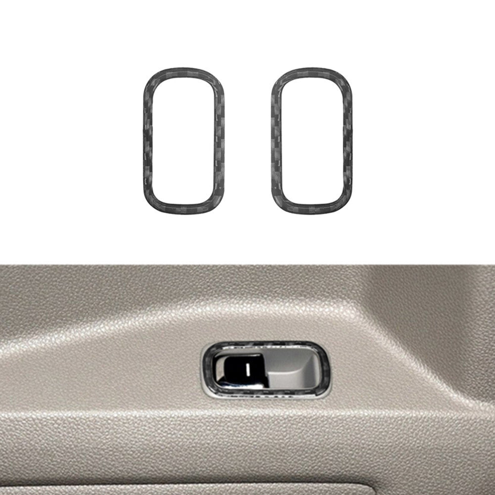 Carbon Fiber Rear Door Handle Frame Trim Cover for KIA Sedona 2015-2016