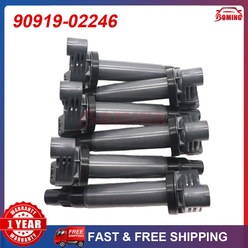 (6) Automotive ignition coils suitable for Toyota for Sienna and for Lexus RX400h 3.3L 90919-02246 90919-02212