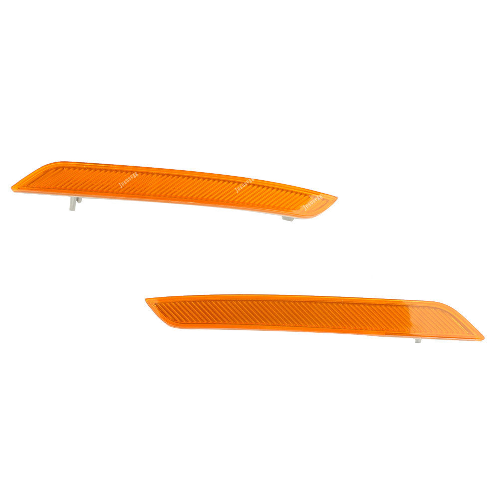 Yellow Pair Front Bumper Side Marker Reflector for BMW E71 E72 X6 2007-2014